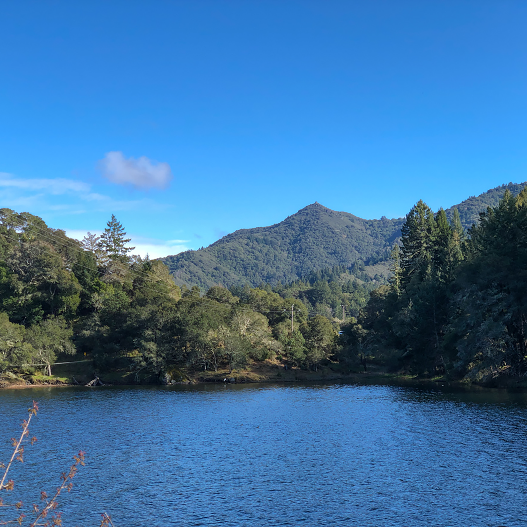 Lake with mountains