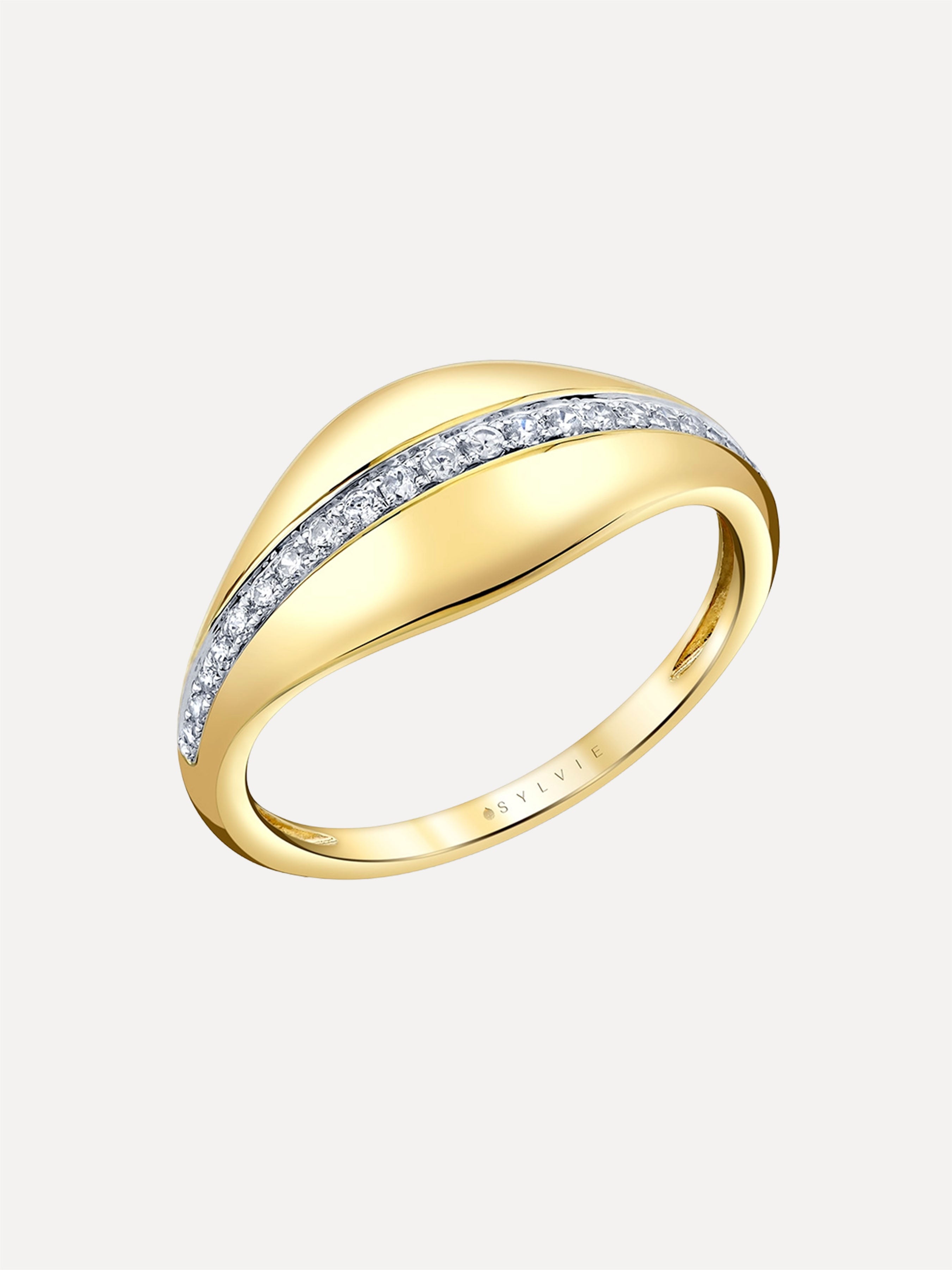 14K Auravie Two Tone Diamond Ring