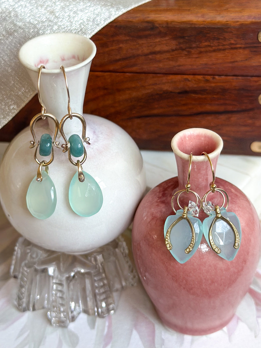 Wishbone Charm Earrings