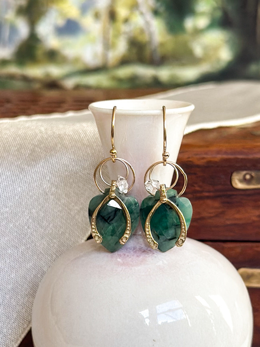 Wishbone Charm Earrings