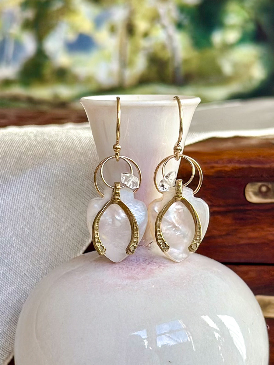 Wishbone Charm Earrings