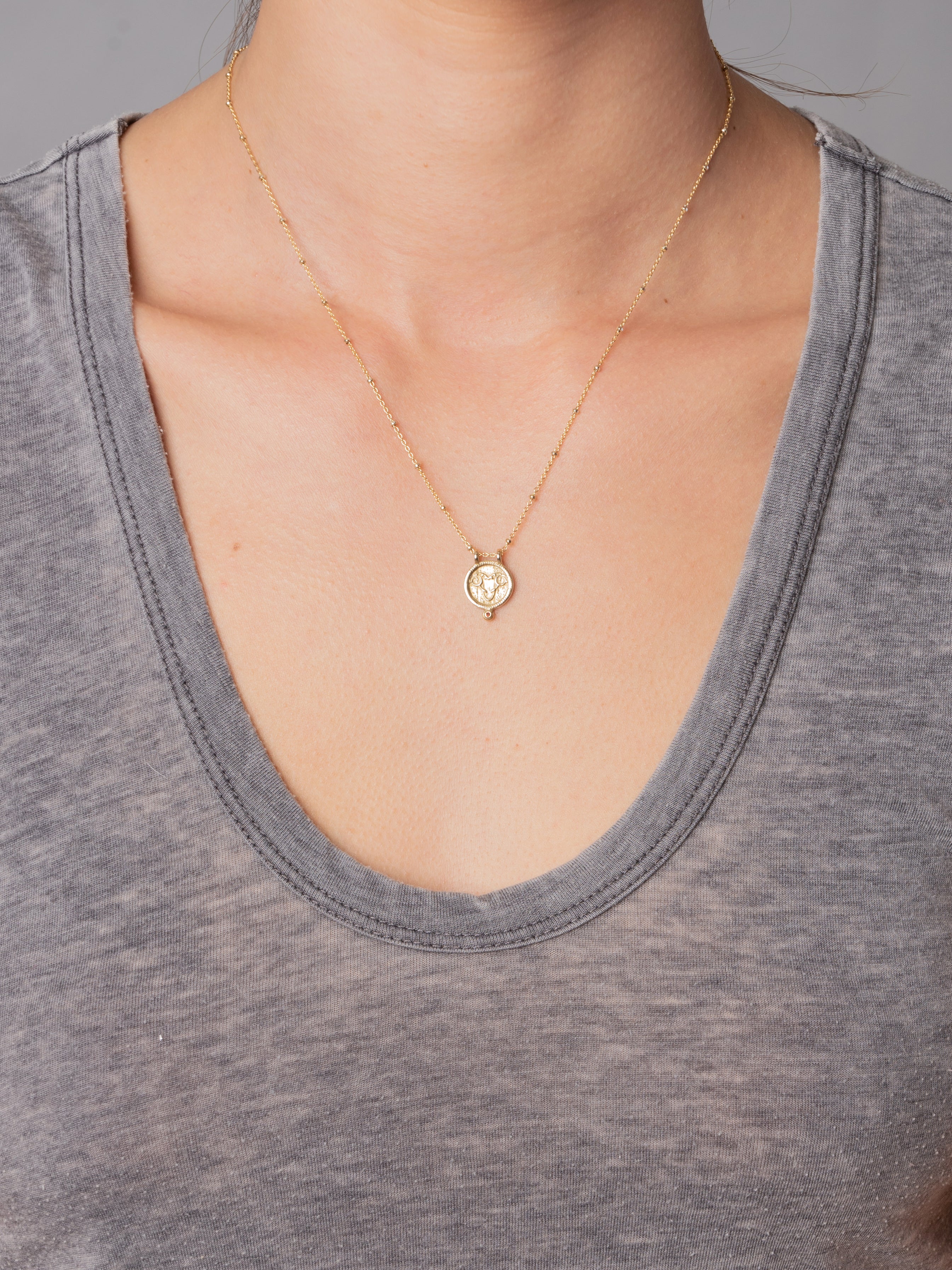 Aries Zodiac Necklace