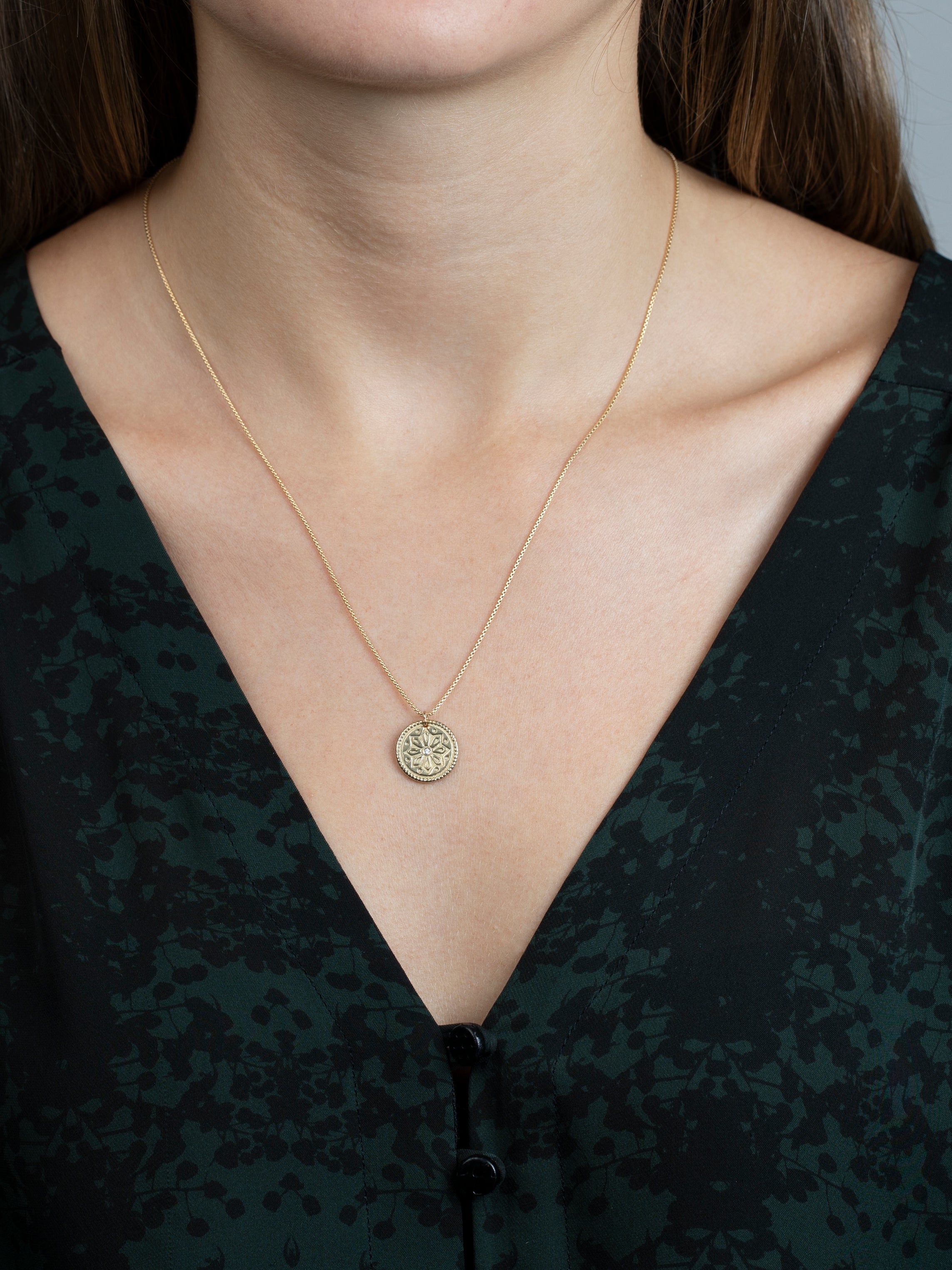 Sun Lotus Petite Necklace