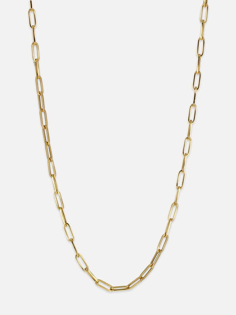 18K Classic Paperclip Chain