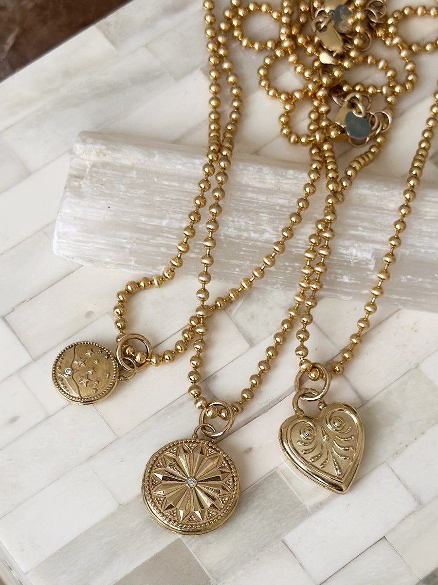 Sun Lotus Locket Charm