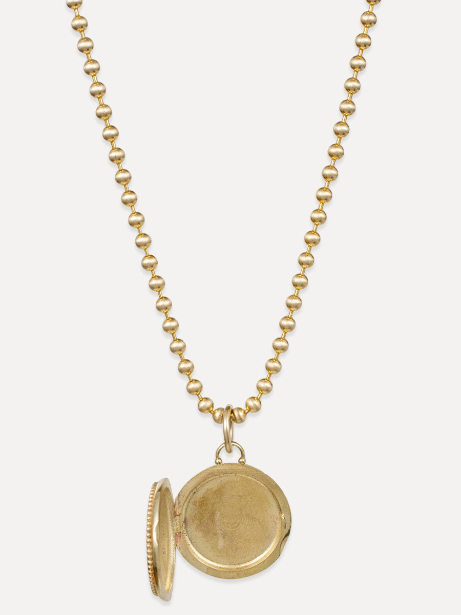 Sun Lotus Locket Charm