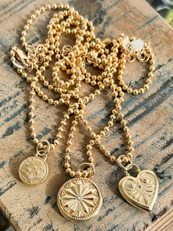 Sun Lotus Locket Charm