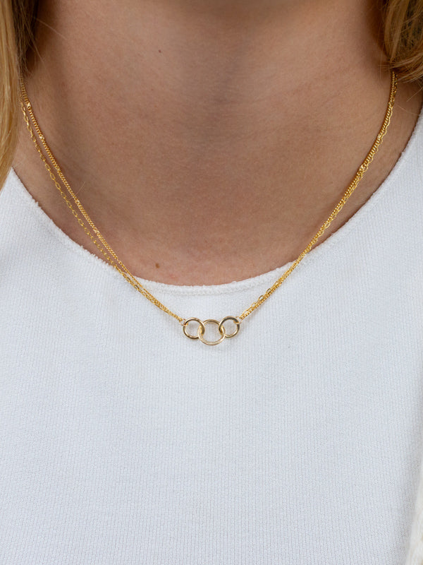 Calico Trio Necklace