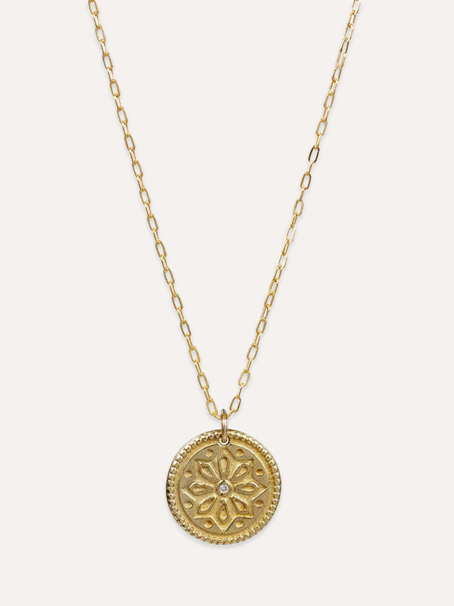 Sun Lotus Petite Necklace