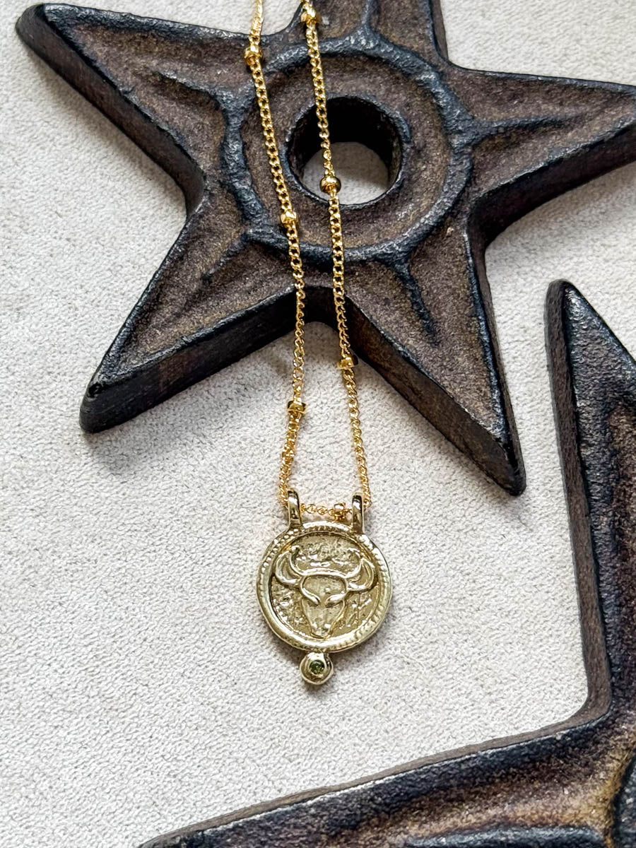 Taurus Zodiac Necklace