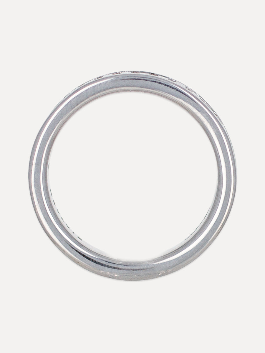 18K SImone Channel-Set Baguette Diamond Band