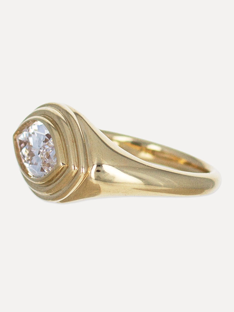 14K Marquise Shell Auravie Engagement Ring
