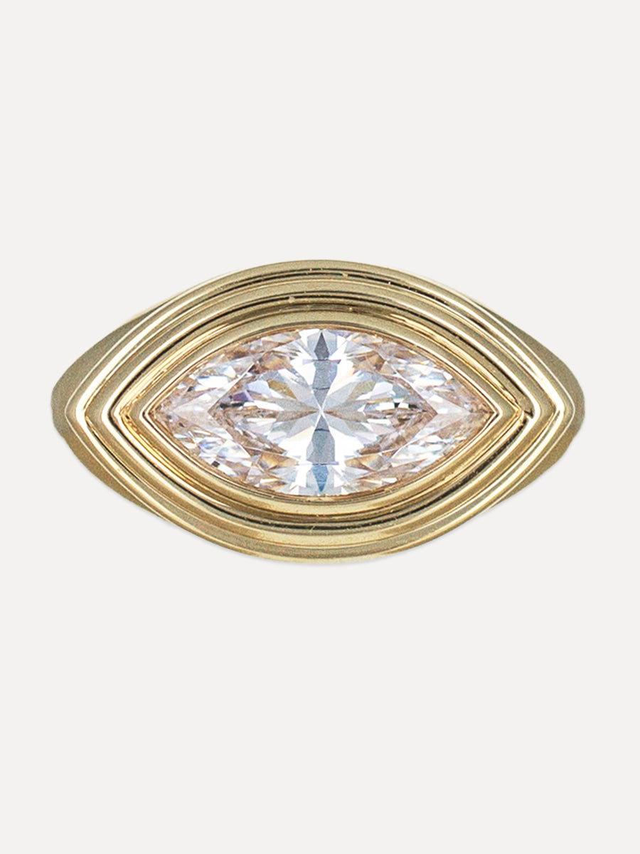 14K Marquise Shell Auravie Engagement Ring