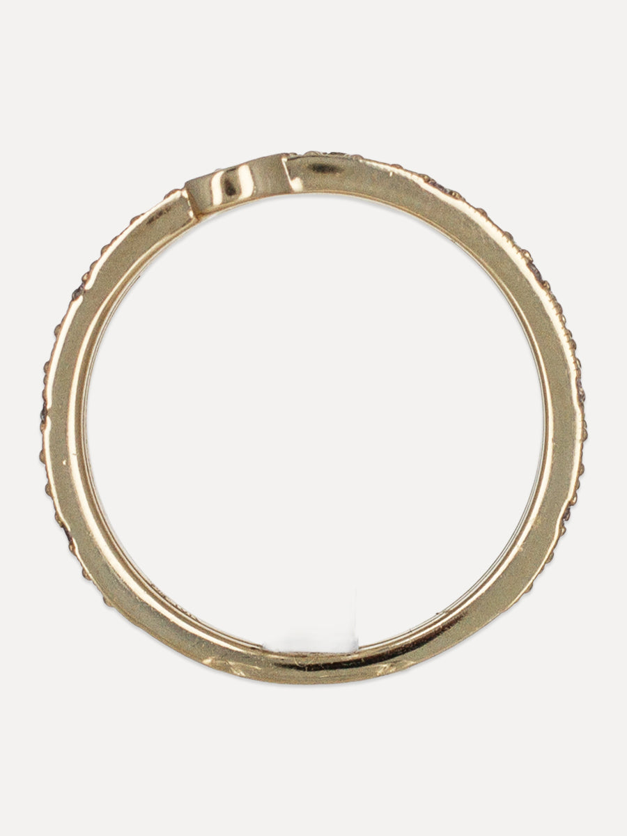 10K Woven Lattice Ring