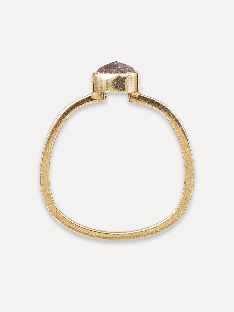 14K Lavender Diamond Stacking Band