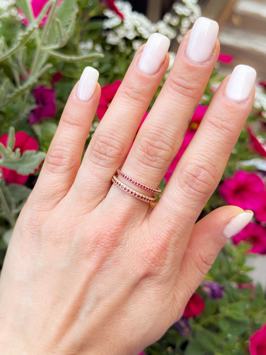 14K Crimson Crown Ring