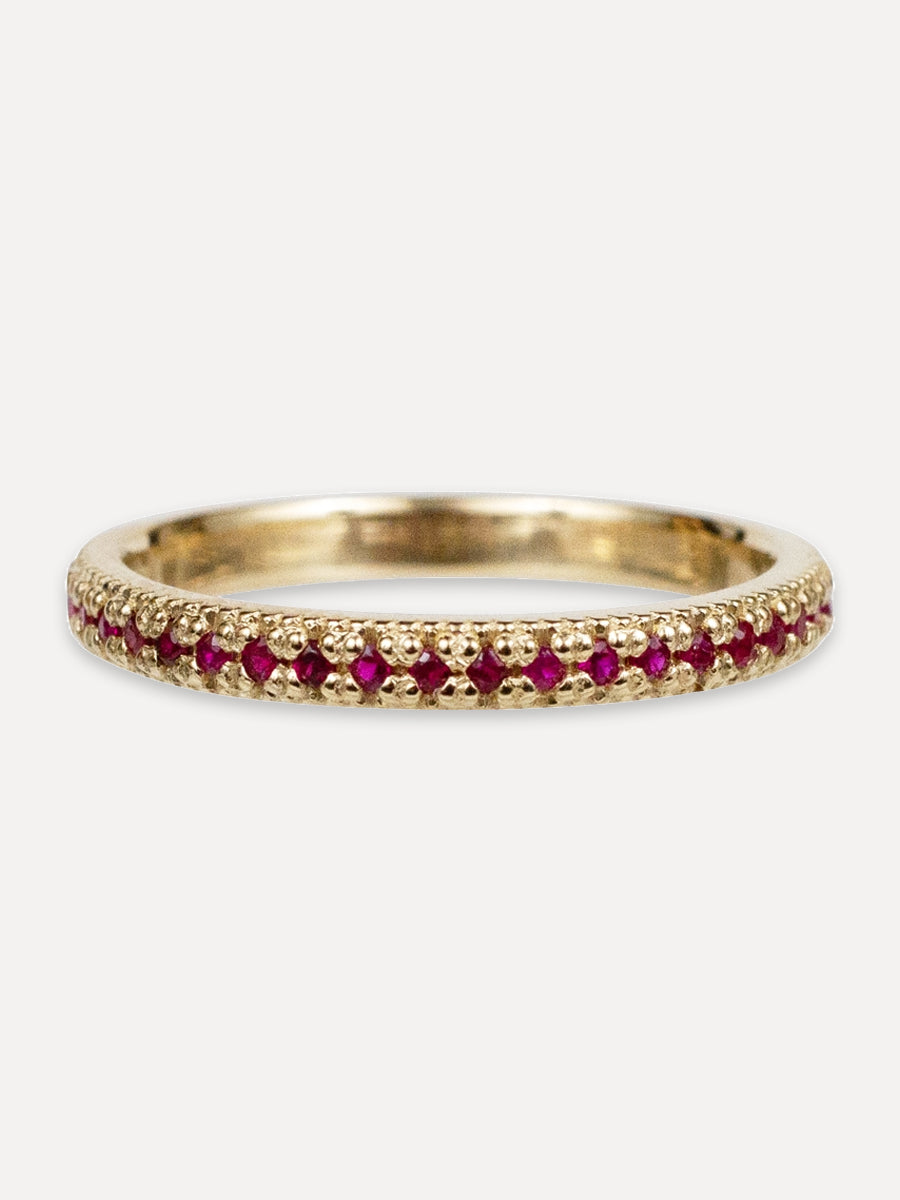 14K Crimson Crown Ring