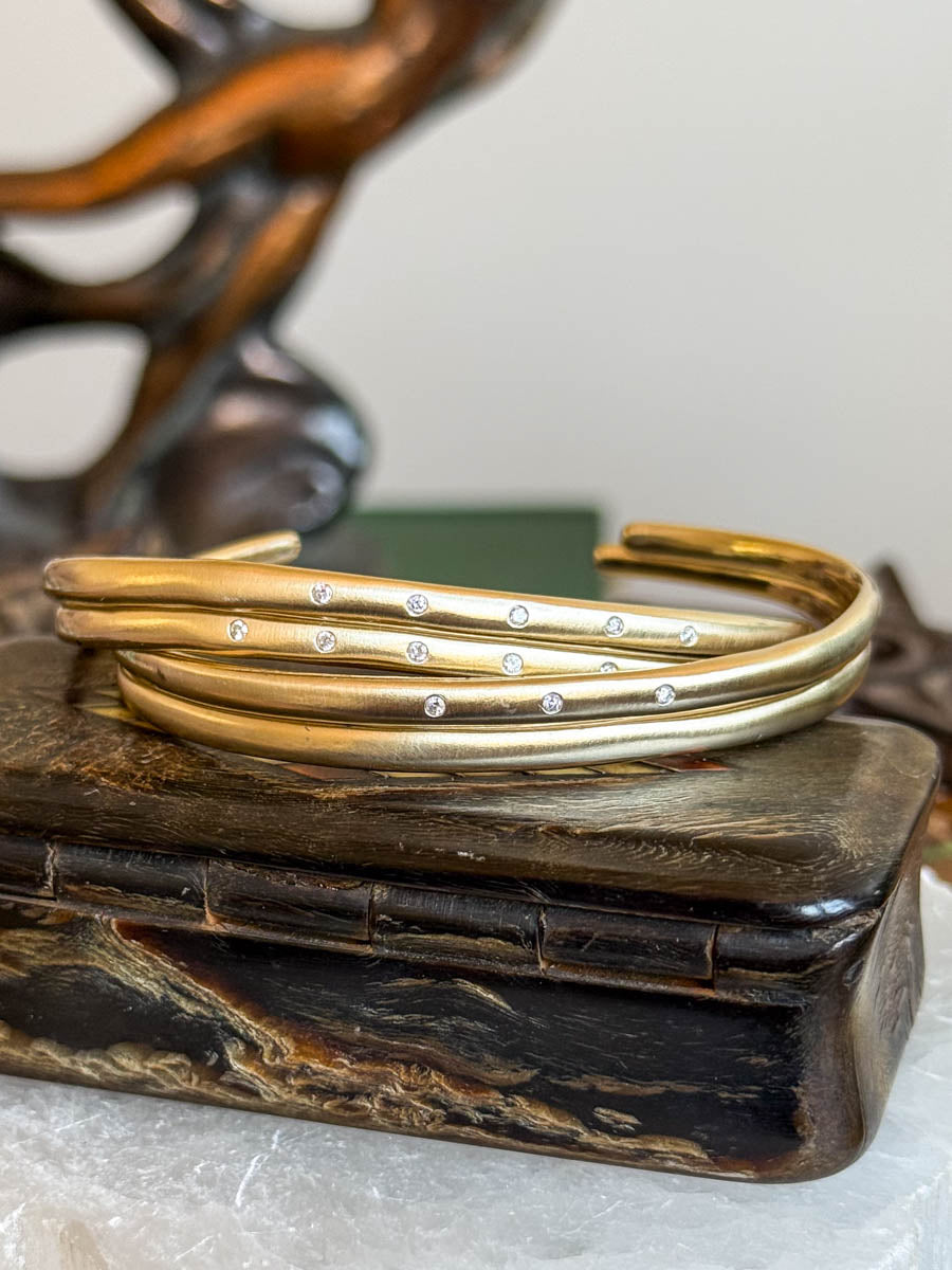 Organic Diamond Cuff