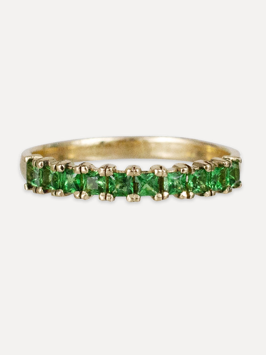 14K Tsavorite Parker Band