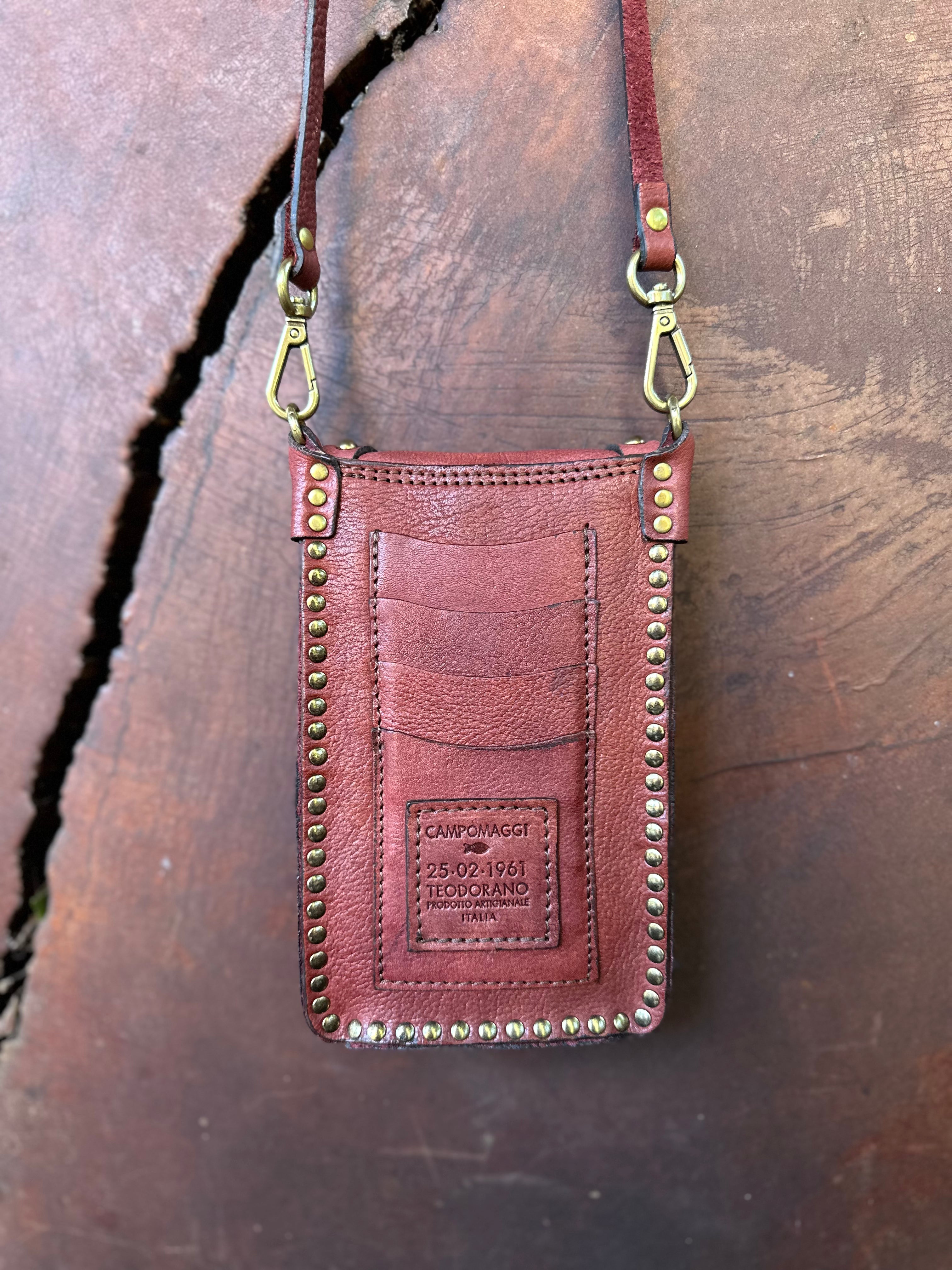 Ametista Phone Case in Burgundy Leather