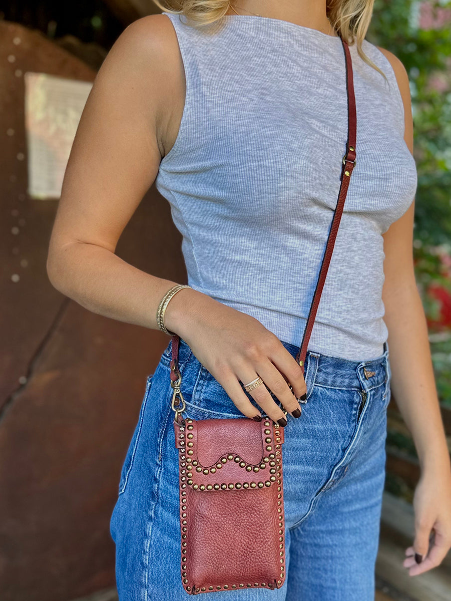 Ametista Phone Case in Burgundy Leather