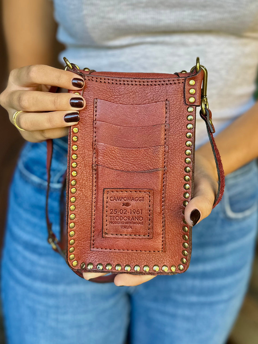 Ametista Phone Case in Burgundy Leather