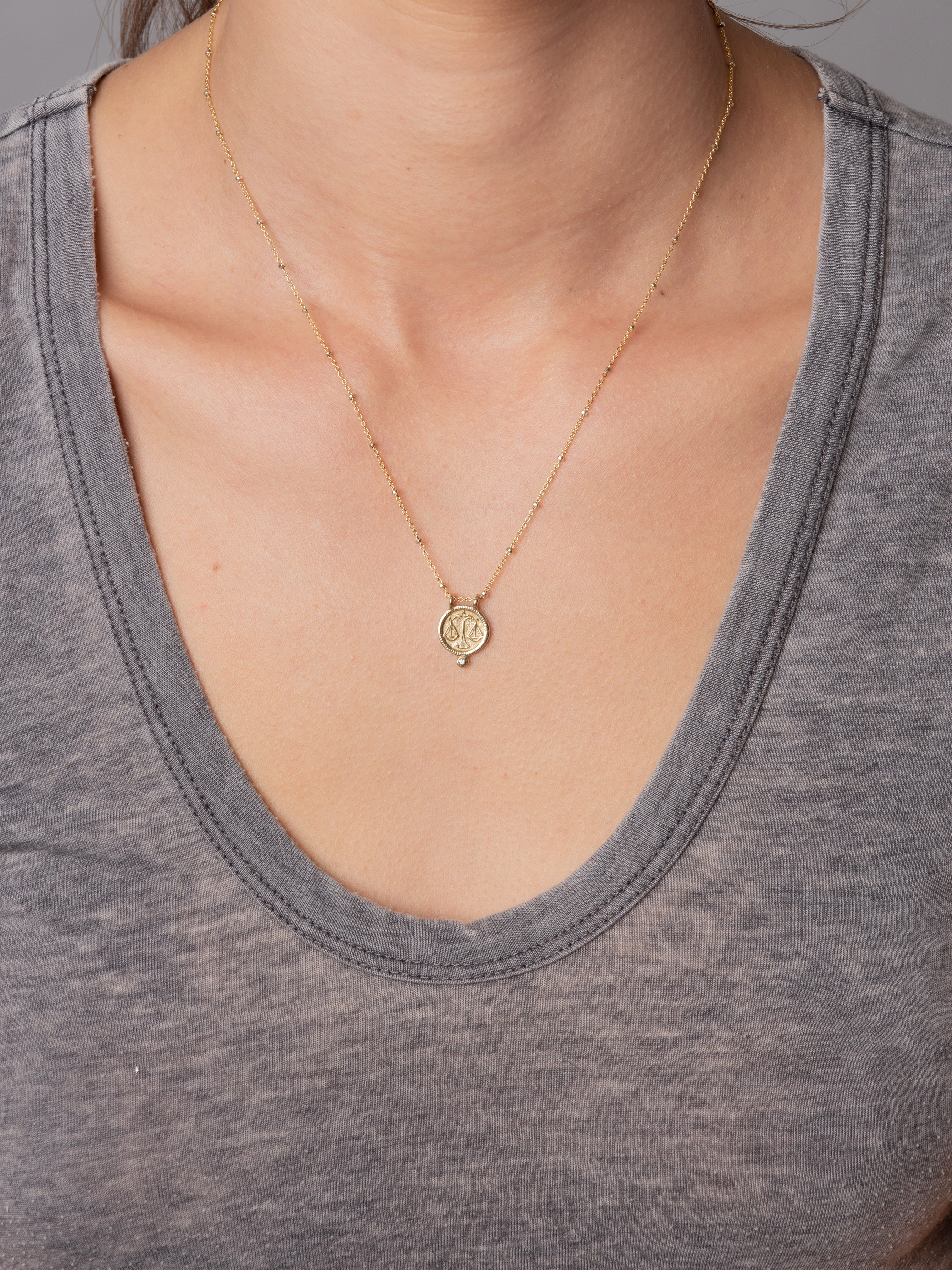 Libra Zodiac Necklace