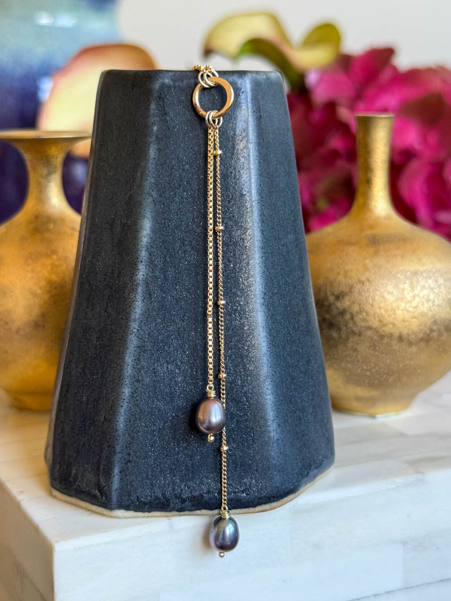 Duet Lariat Necklace