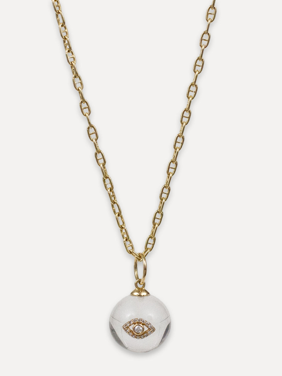 14K Eye Ball Charm