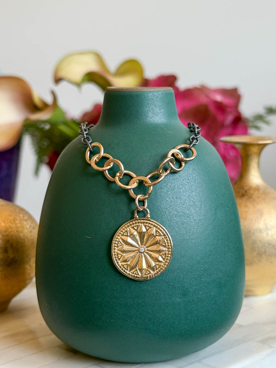 Sun Lotus Indra Necklace