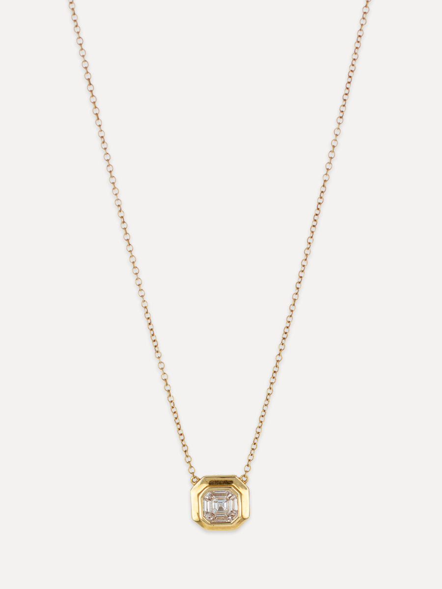 18K Modern Mirage Diamond Necklace