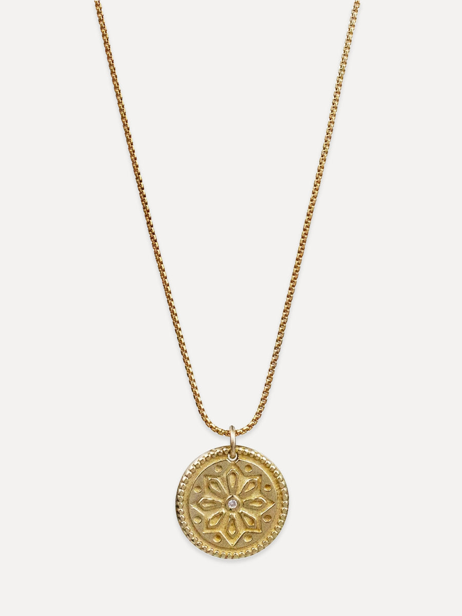 Sun Lotus Petite Necklace