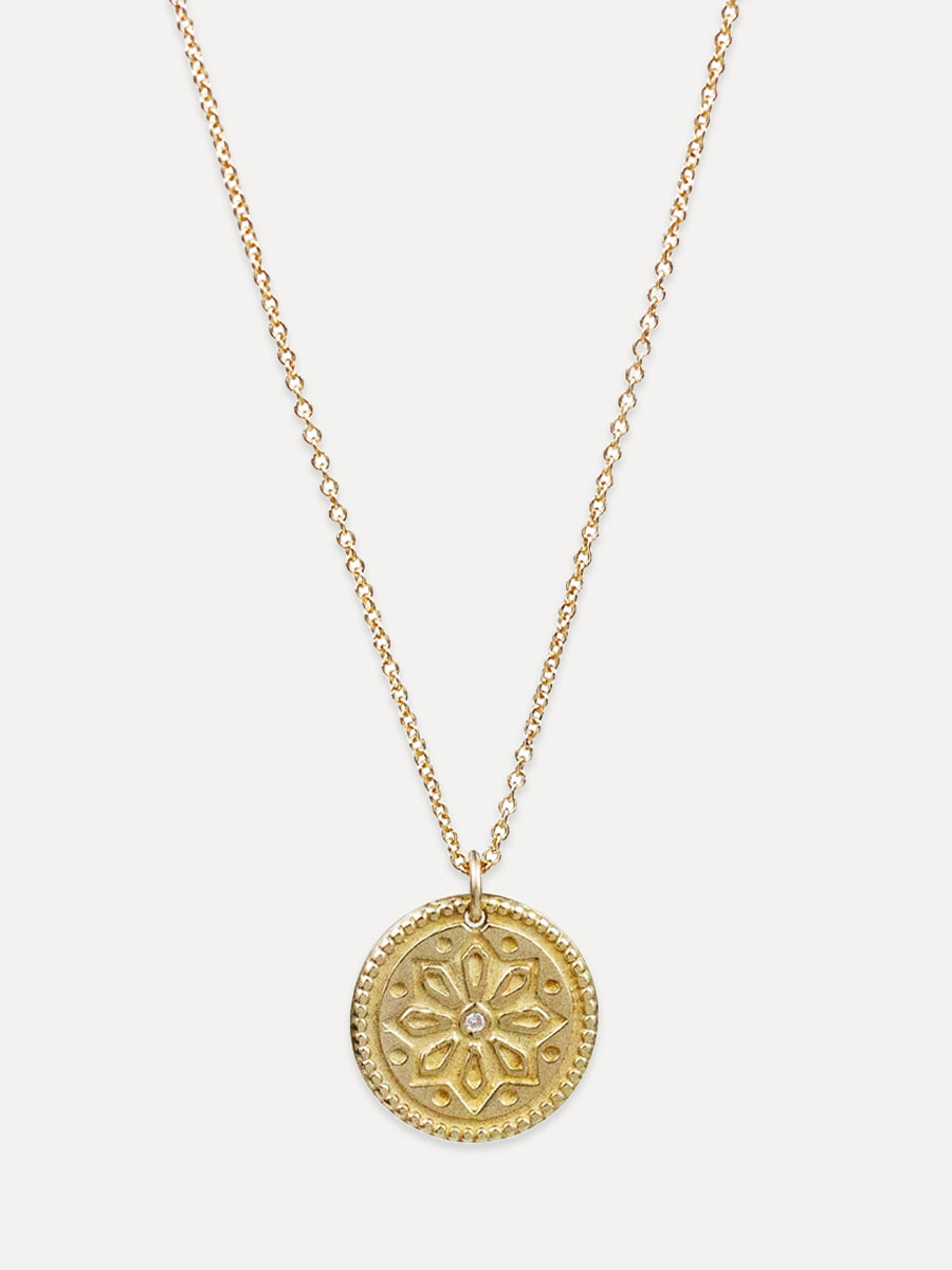 Sun Lotus Petite Necklace