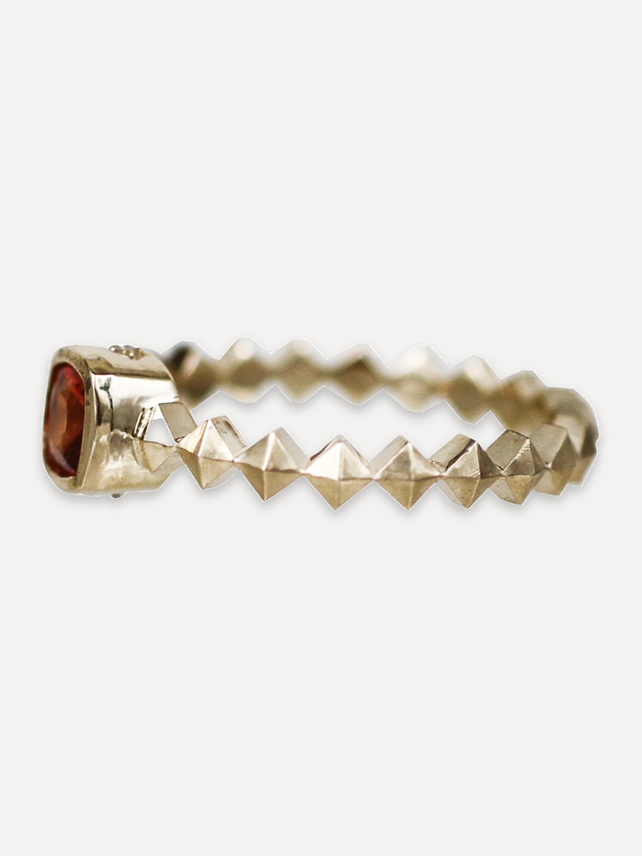 14K Cushion Stacking Band