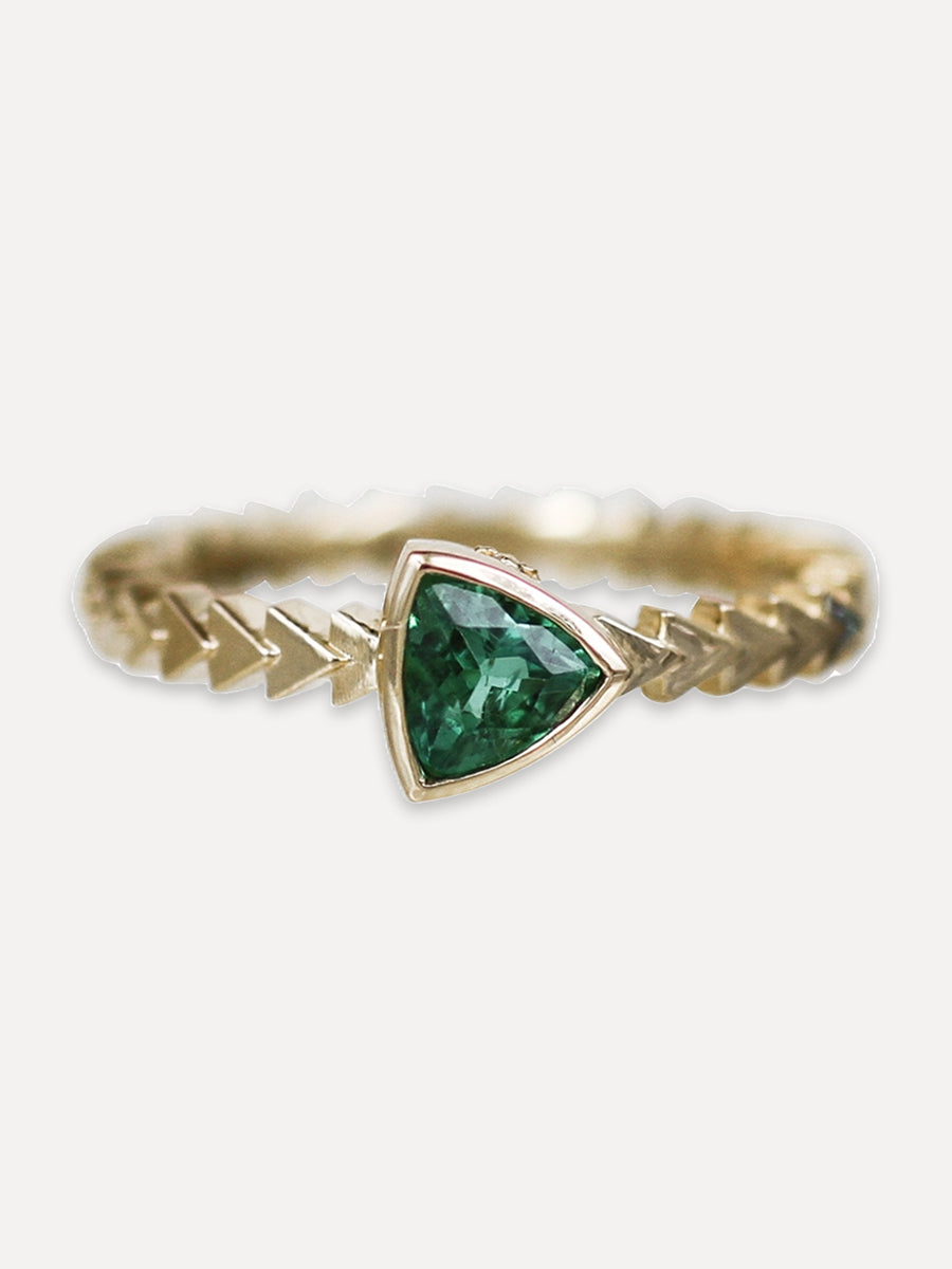 14K Trillium Stacking Band