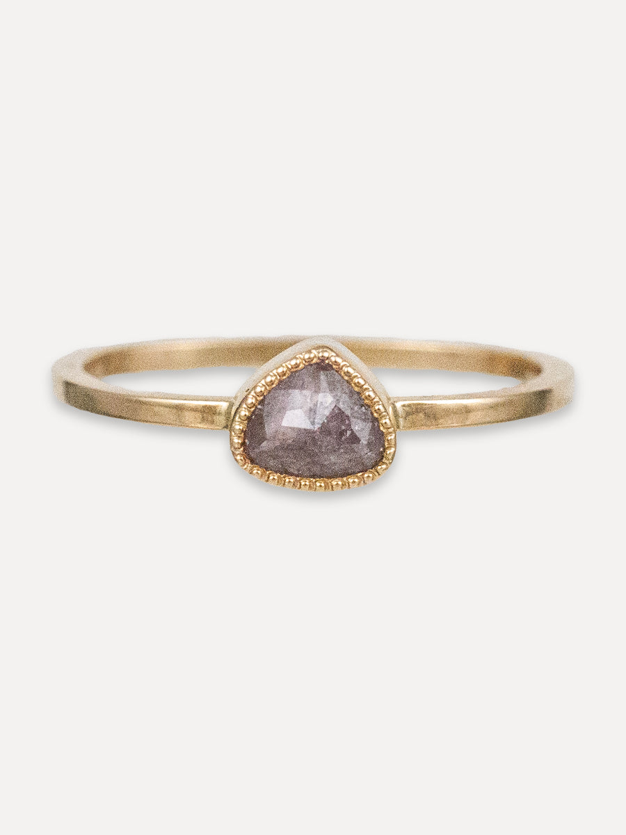 14K Lavender Diamond Stacking Band