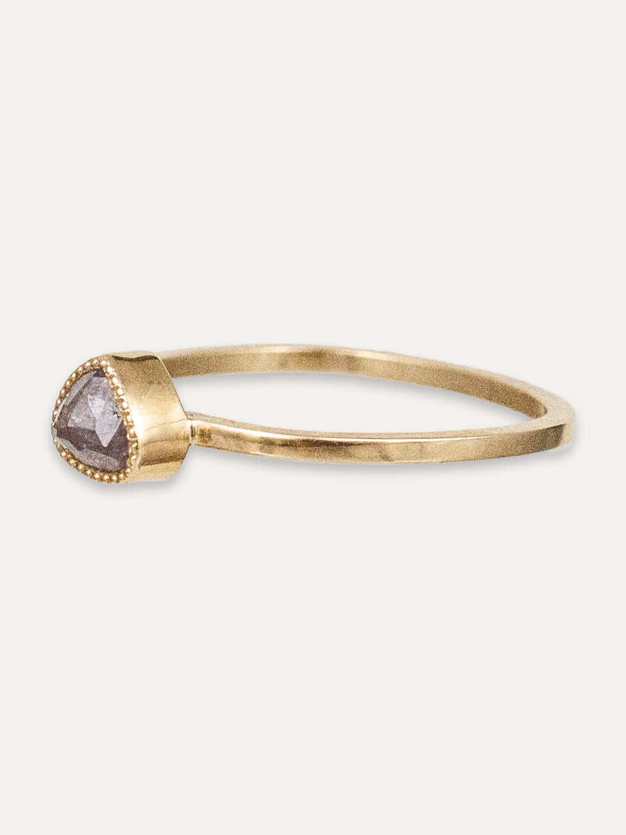 14K Lavender Diamond Stacking Band