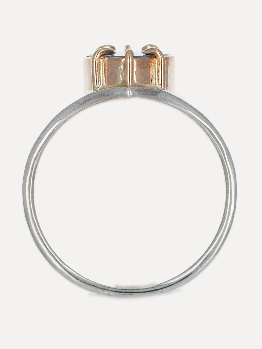 14K Gold & Silver Opal Oracle Ring