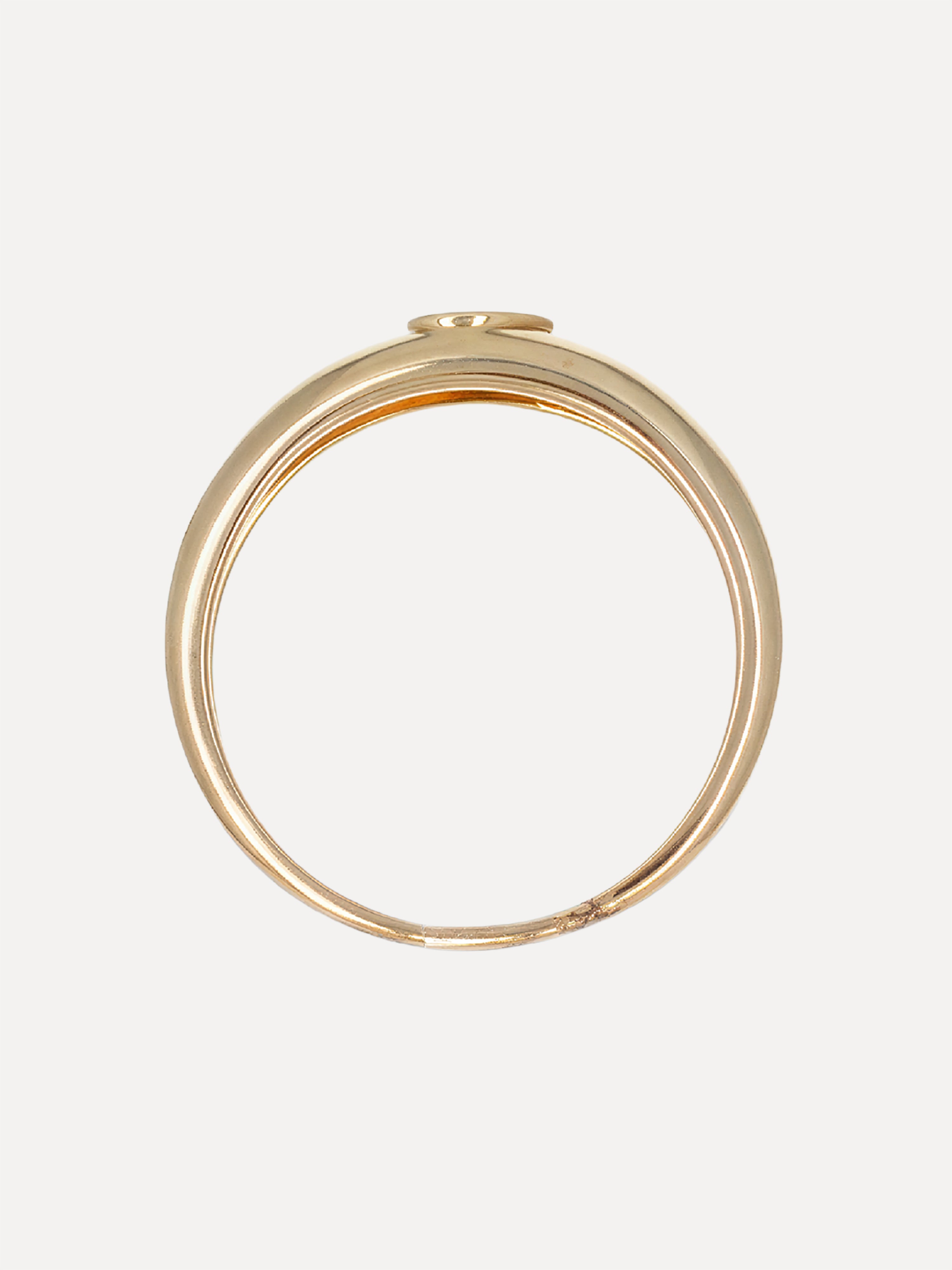 14K Pear-Shaped Diamond Tapered Band